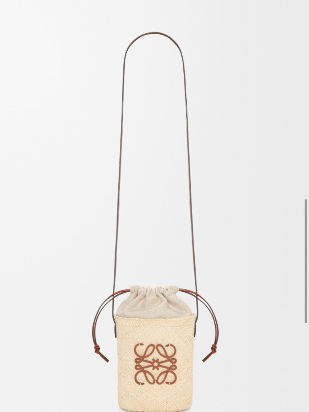 Loewe Mini Straw drawstring bag - Picture 1 of 4